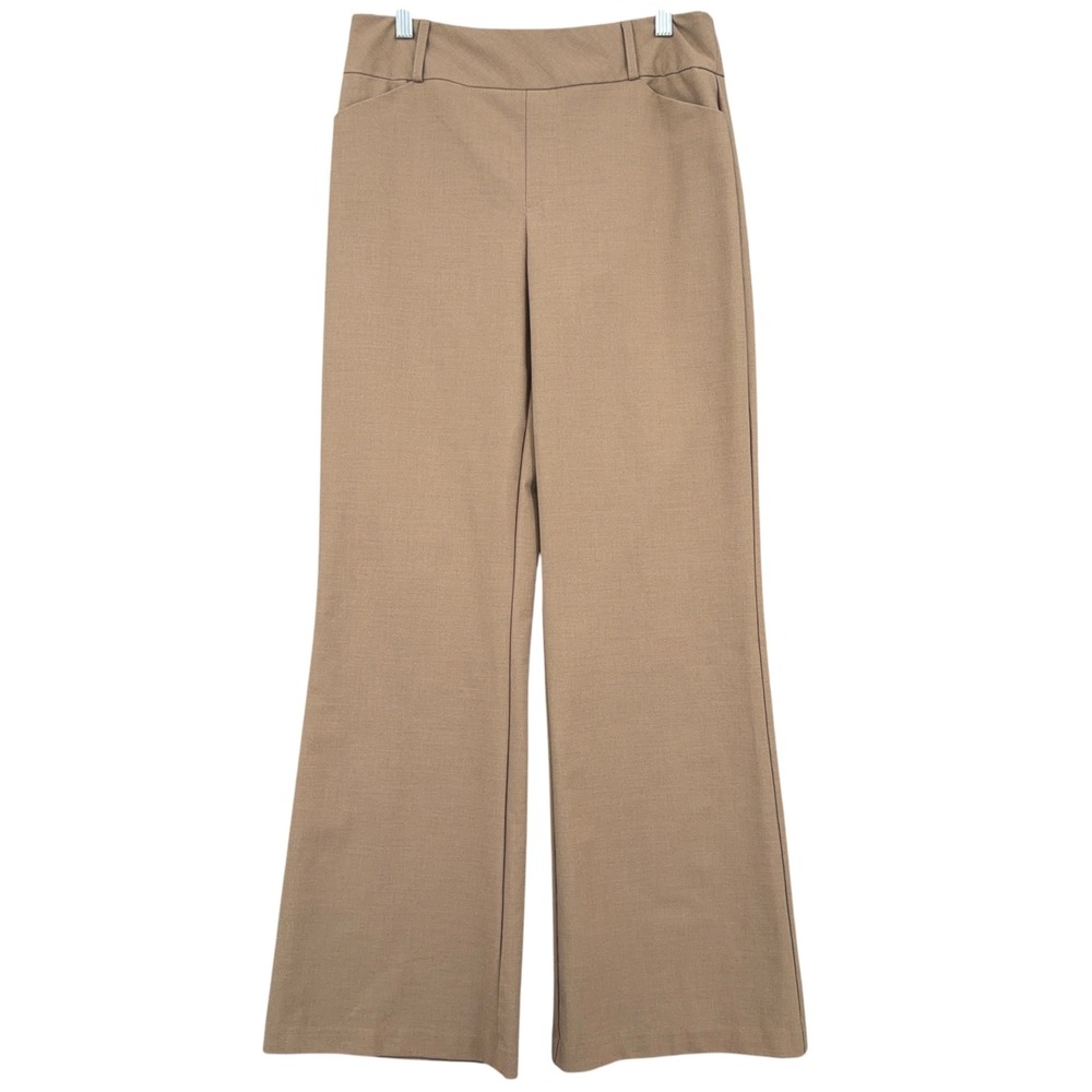 Rekucci Dress Pants Womens 8 Polyester Rayon Spandex Camel‎ RE1338